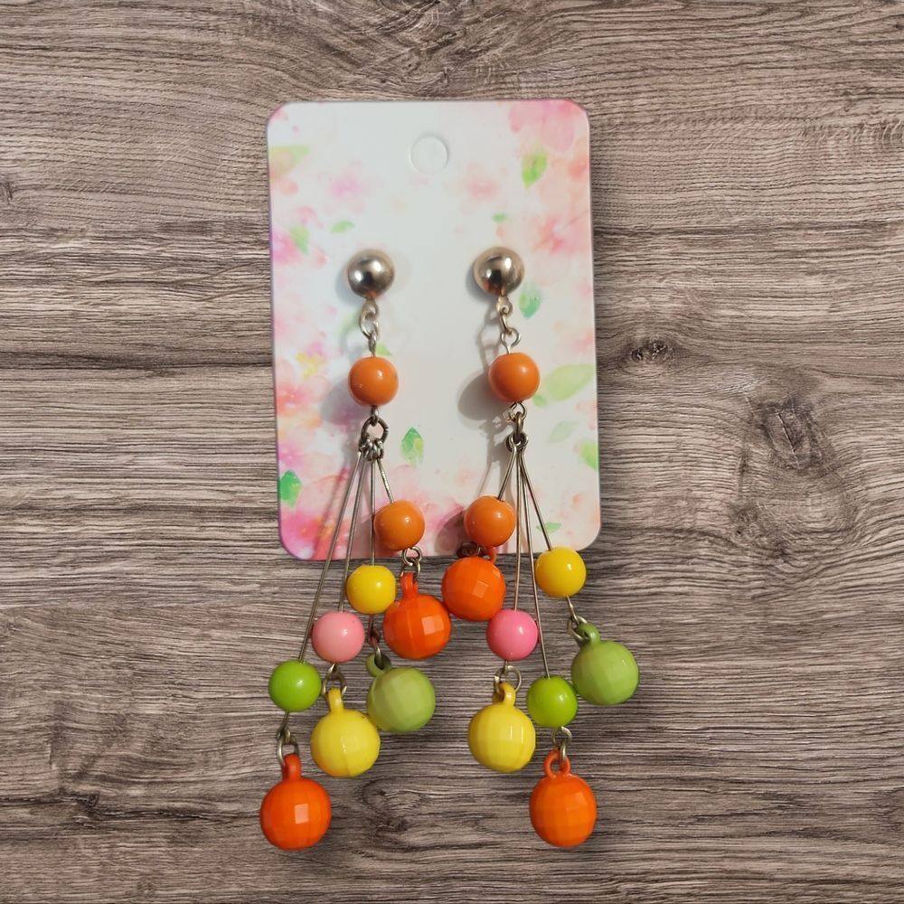 Colorful Beaded Fashion Vintage Dangle Earrings